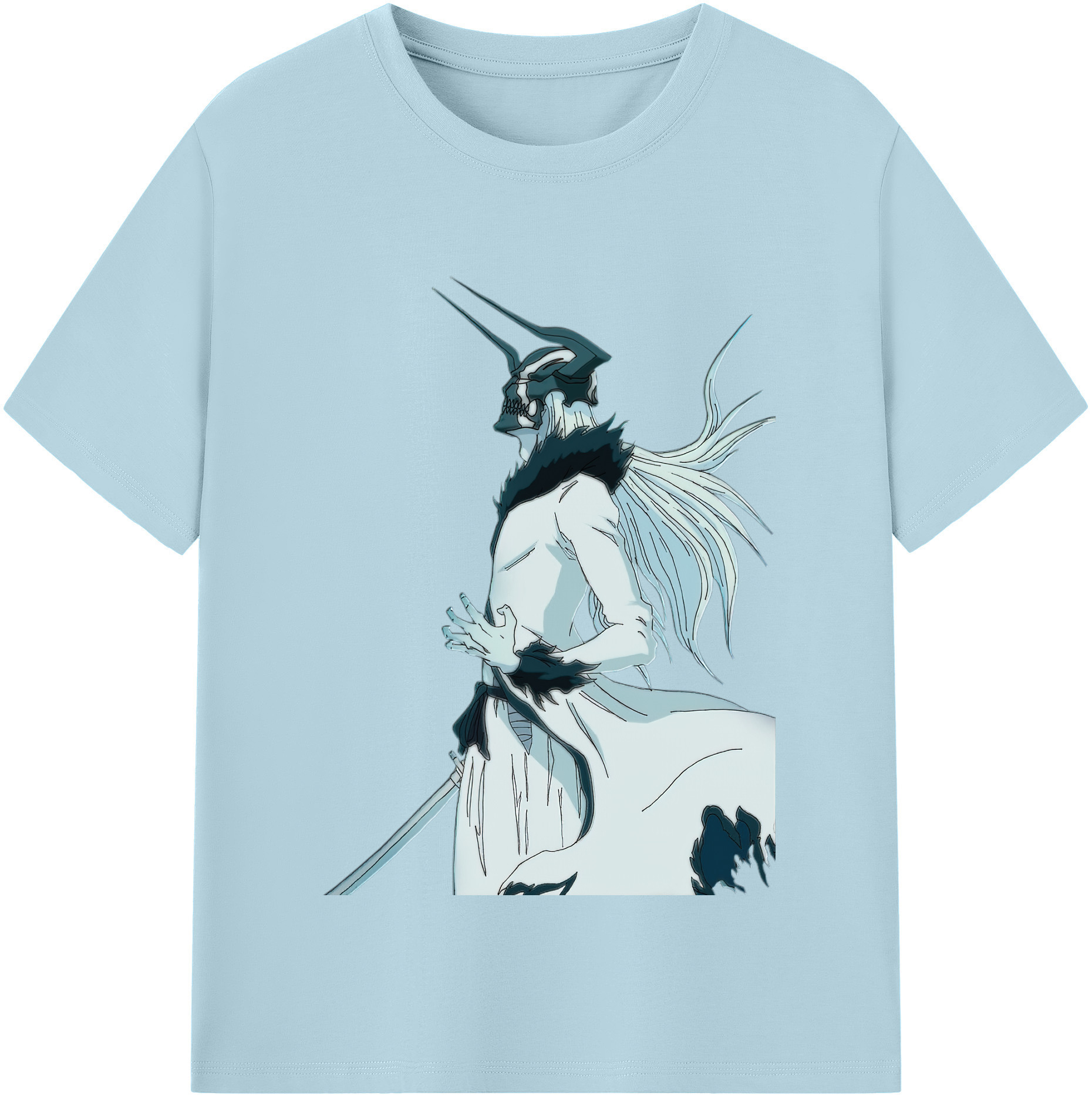 （画像用） ブリーチ 黒崎一護（くろさき いちご）BLEACH Kurosaki Ichigo 綿100％半袖Tシャツ（フロントプリント）